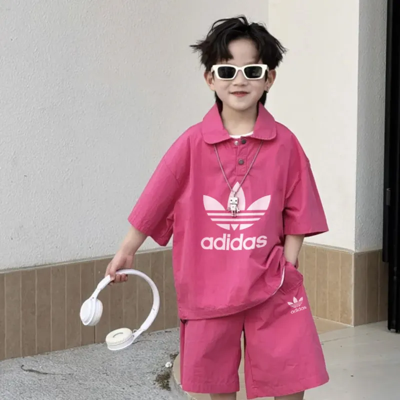 【100-150cm】二点セット よく売れる 大活躍 動きやすさ抜群 男の子 半袖Ｔシャツ＋ショートパンツ セットアップ