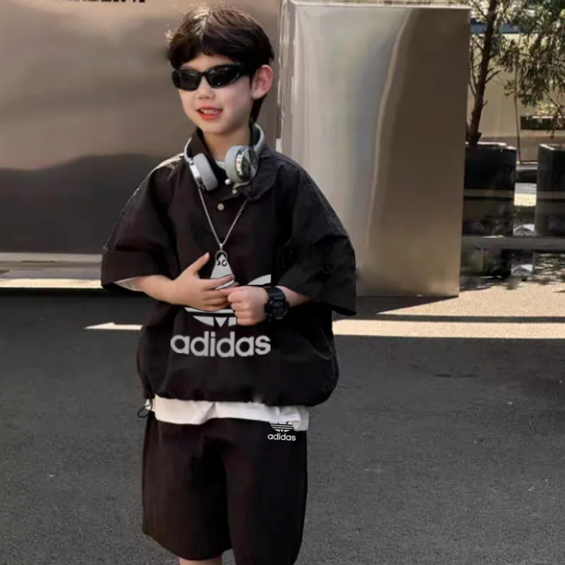 【100-150cm】二点セット よく売れる 大活躍 動きやすさ抜群 男の子 半袖Ｔシャツ＋ショートパンツ セットアップ