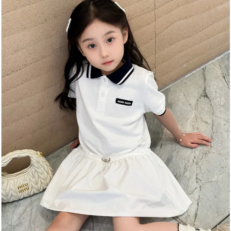 【100-160cm】毎日着たくなる 好感度UP おしゃれ シンプル 女の子 半袖 ワンピース