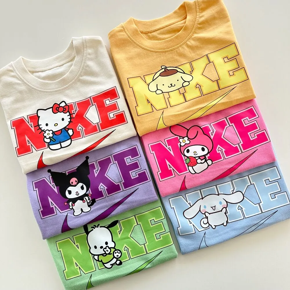 【80-130cm】二点セット 注目度UP カートゥーン 可愛い 多色展開 半袖Ｔシャツ＋ショートパンツ セットアップ