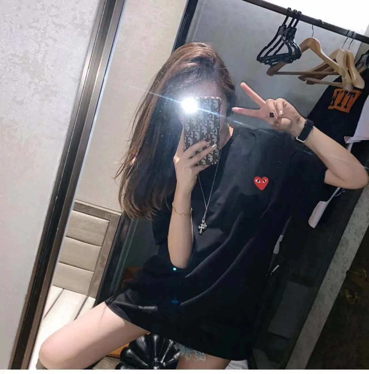 【80-150cm+親サイズ】好感度100％  大人気  シンプル トレンド 親子ペア 半袖 Ｔシャツ