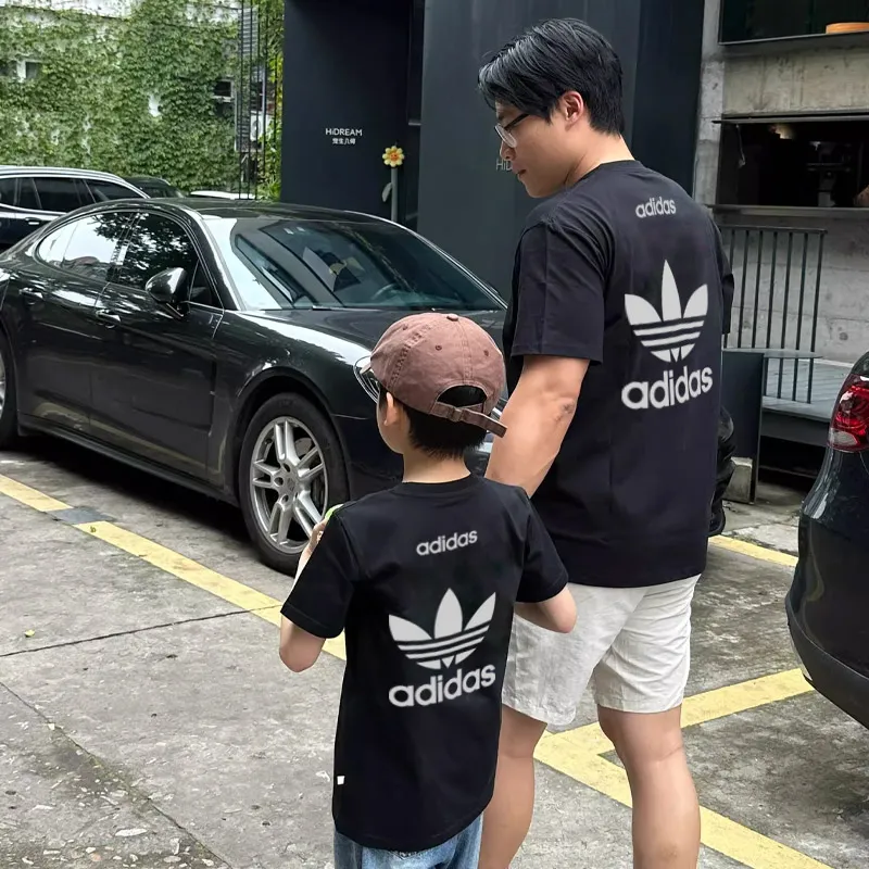 【90-160cm+親サイズ】よく売れる 大活躍 合わせやすい 親子ペア 半袖 Ｔシャツ