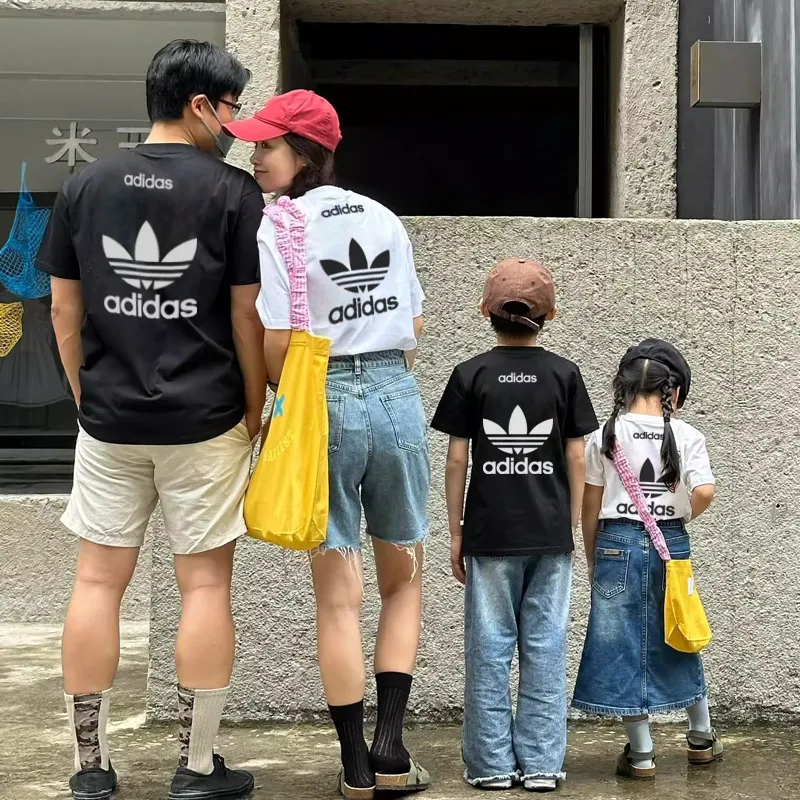 【90-160cm+親サイズ】よく売れる 大活躍 合わせやすい 親子ペア 半袖 Ｔシャツ
