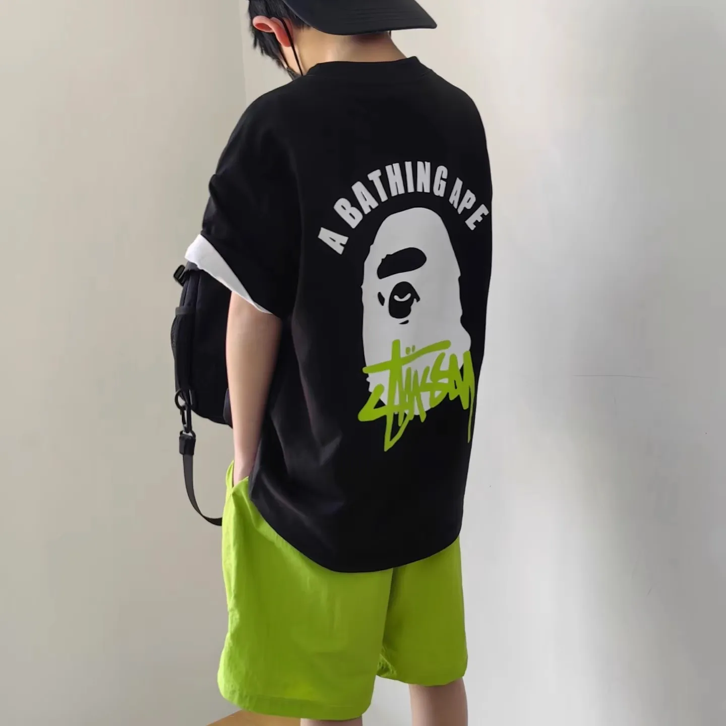 【90-160cm】元気いっぱい 注目度UP トレンド  カジュアル ゆったり 男の子 半袖 Ｔシャツ