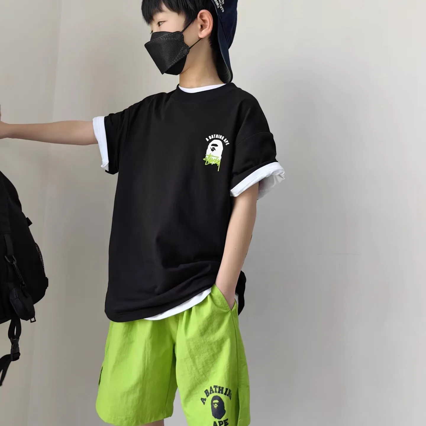 【90-160cm】元気いっぱい 注目度UP トレンド  カジュアル ゆったり 男の子 半袖 Ｔシャツ