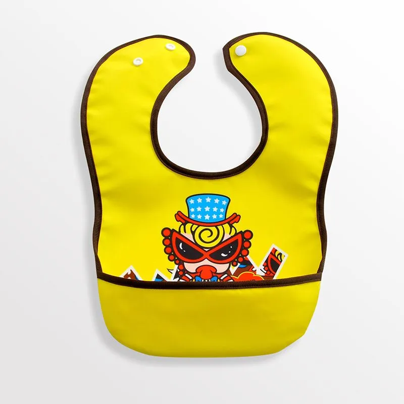 【激安1円！！】絶対見逃さないで 可愛い キャラクター柄 汚れ防止 防水加工 ベビー お食事スタイ