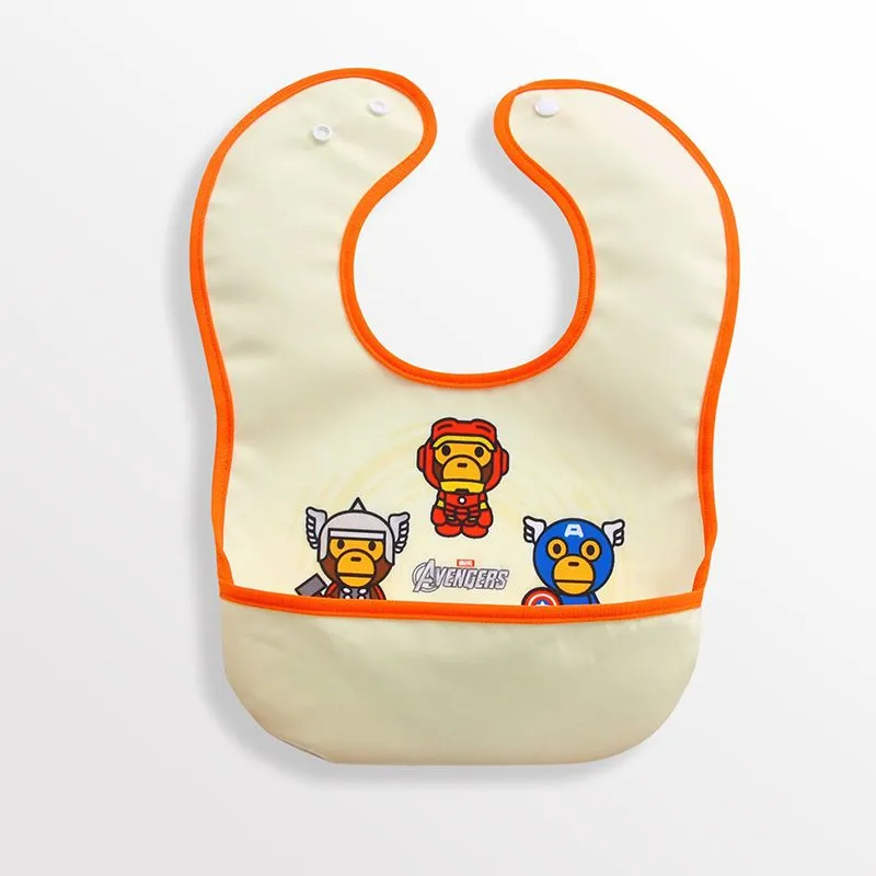 【激安1円！！】絶対見逃さないで 可愛い キャラクター柄 汚れ防止 防水加工 ベビー お食事スタイ