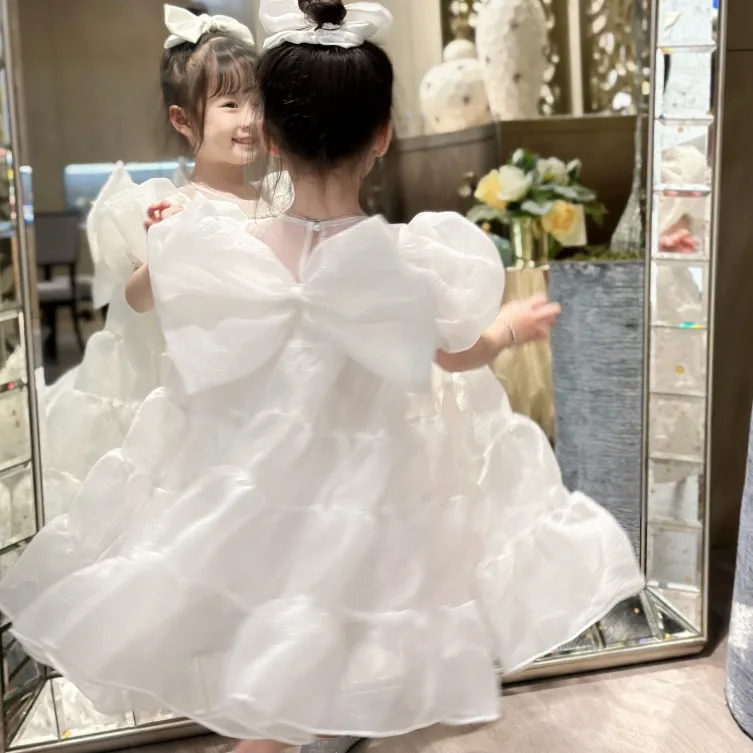 【100-150cm】オシャレ度高め プリンセス パーティー スウィート 女の子 ワンピース