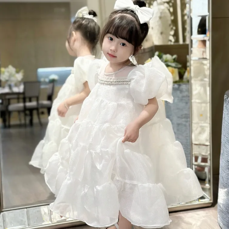 【100-150cm】オシャレ度高め プリンセス パーティー スウィート 女の子 ワンピース