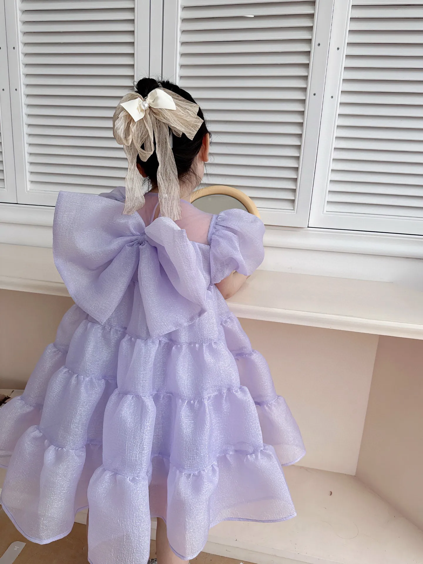 【100-150cm】オシャレ度高め プリンセス パーティー スウィート 女の子 ワンピース