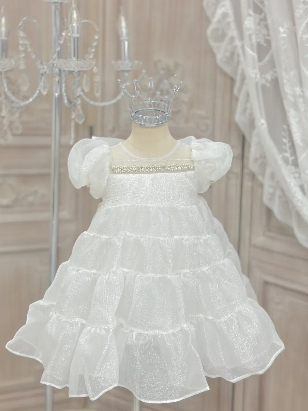 【100-150cm】オシャレ度高め プリンセス パーティー スウィート 女の子 ワンピース