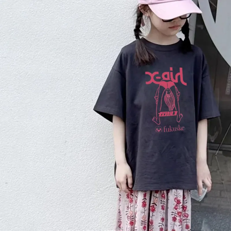 【90-160cm】トレンド感たっぷり スタイリッシュ おしゃれ 着やすい 女の子 半袖 Ｔシャツ