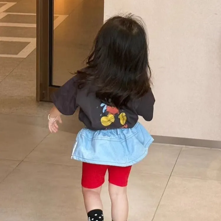 【80-140cm】好感度100％  大人気 カートゥーン 可愛い 着やすい 女の子 半袖 Ｔシャツ