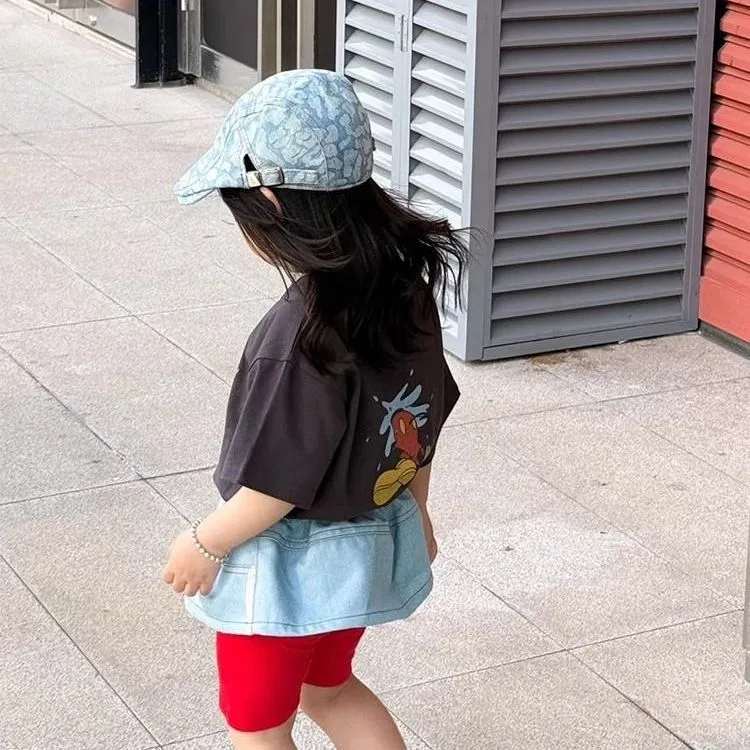 【80-140cm】好感度100％  大人気 カートゥーン 可愛い 着やすい 女の子 半袖 Ｔシャツ