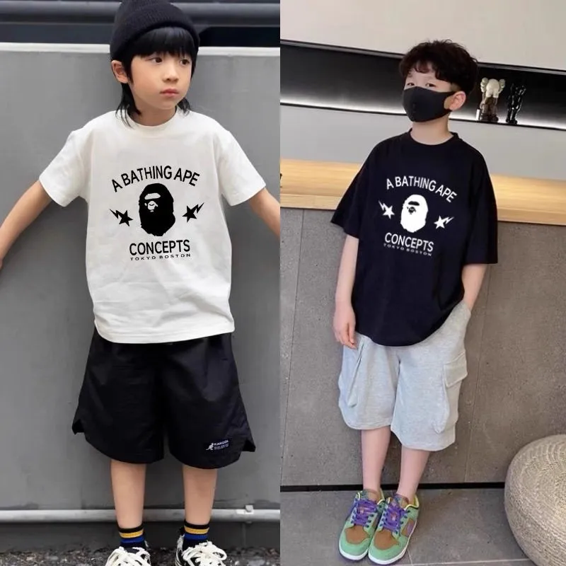 【90-160cm】着回し力抜群 大注目 カジュアル トレンド  男の子 半袖 Ｔシャツ