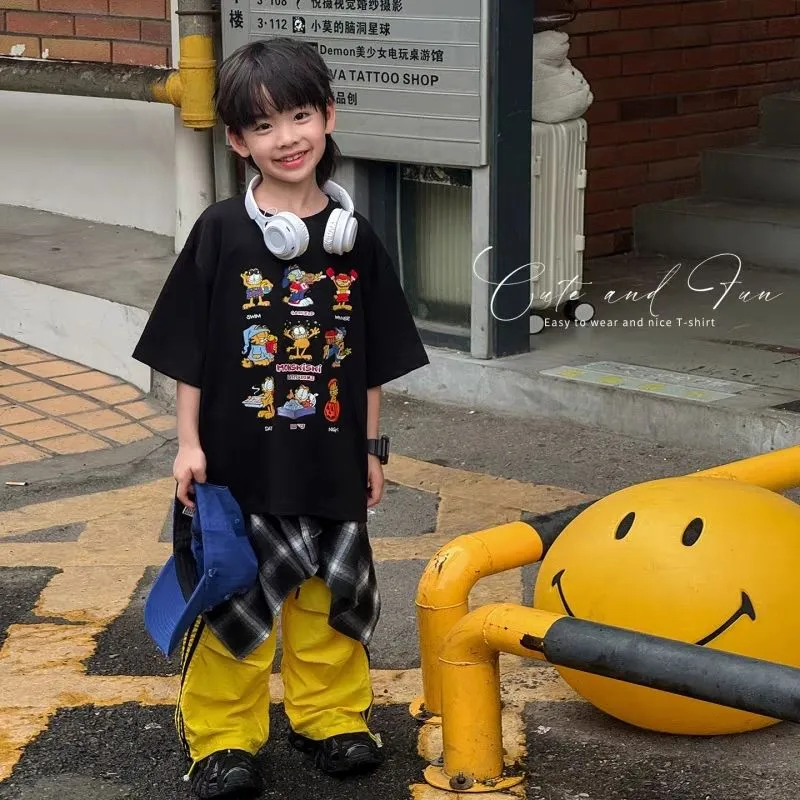 【90-160cm】リラックス感ある 大活躍 カジュアル クール  男の子 半袖 Ｔシャツ
