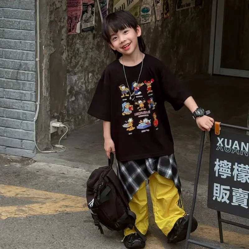 【90-160cm】リラックス感ある 大活躍 カジュアル クール  男の子 半袖 Ｔシャツ