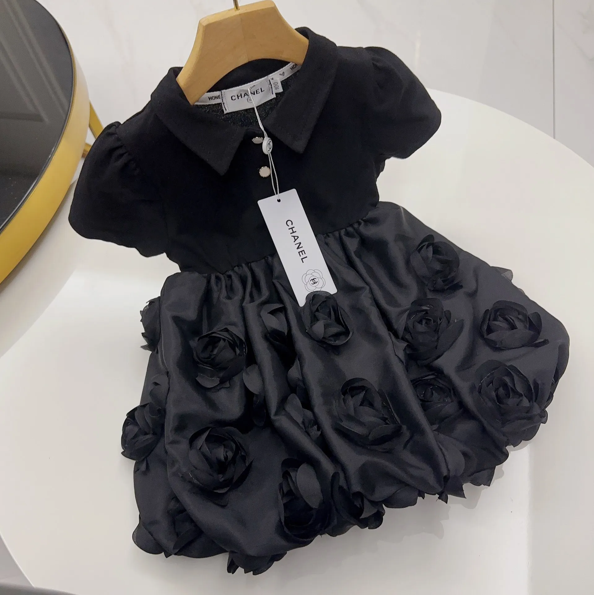 【90-170cm】おしゃれキッズ必見 デザイン満点 プリンセス スウィート 女の子 ワンピース