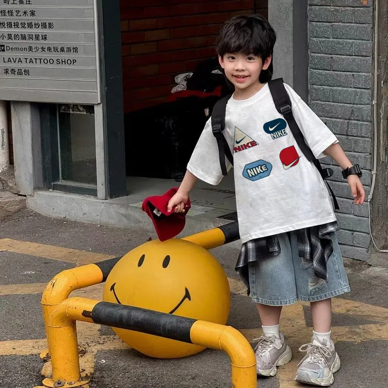 【90-160cm】コンフォート感抜群 カジュアル デイリー使いに最適  男の子 半袖 Ｔシャツ