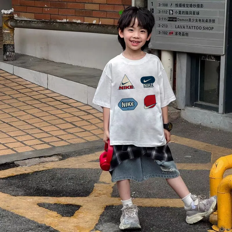 【90-160cm】コンフォート感抜群 カジュアル デイリー使いに最適  男の子 半袖 Ｔシャツ