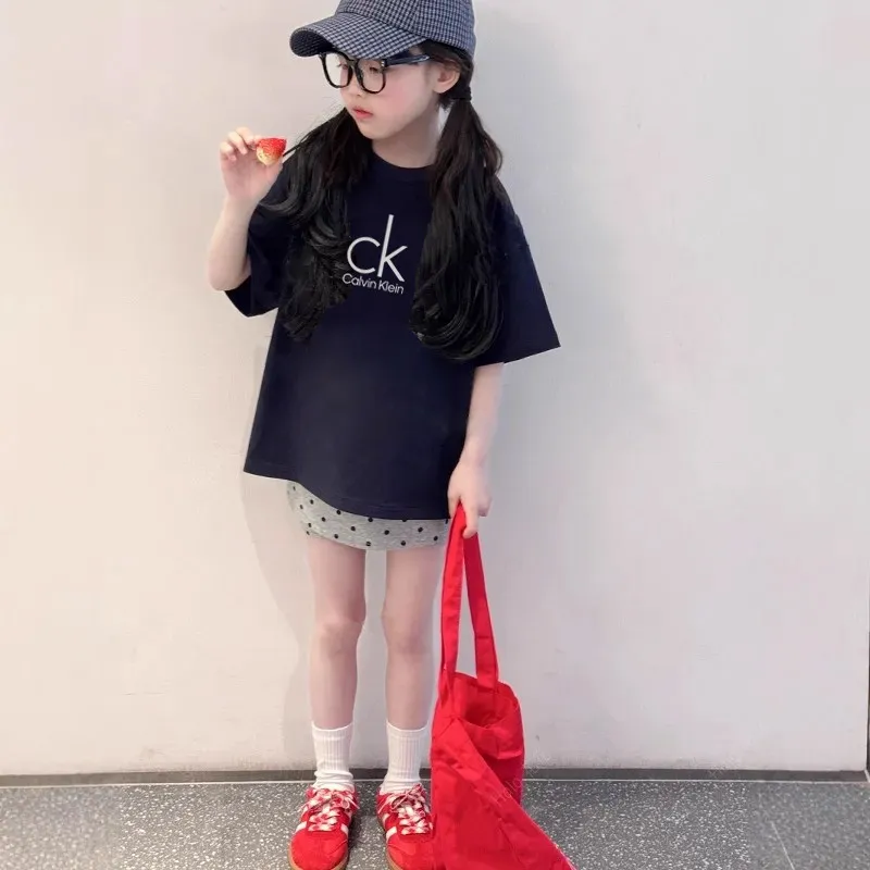 【90-160cm】オシャレ度高め 注目度UP カジュアル 合わせやすい 女の子 半袖 Ｔシャツ