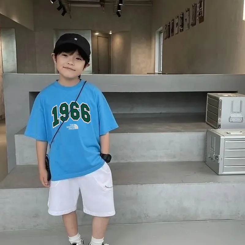 【90-160cm】トレンド感たっぷり 売れ筋 トレンド 数字柄 合わせやすい  男の子 半袖 Ｔシャツ