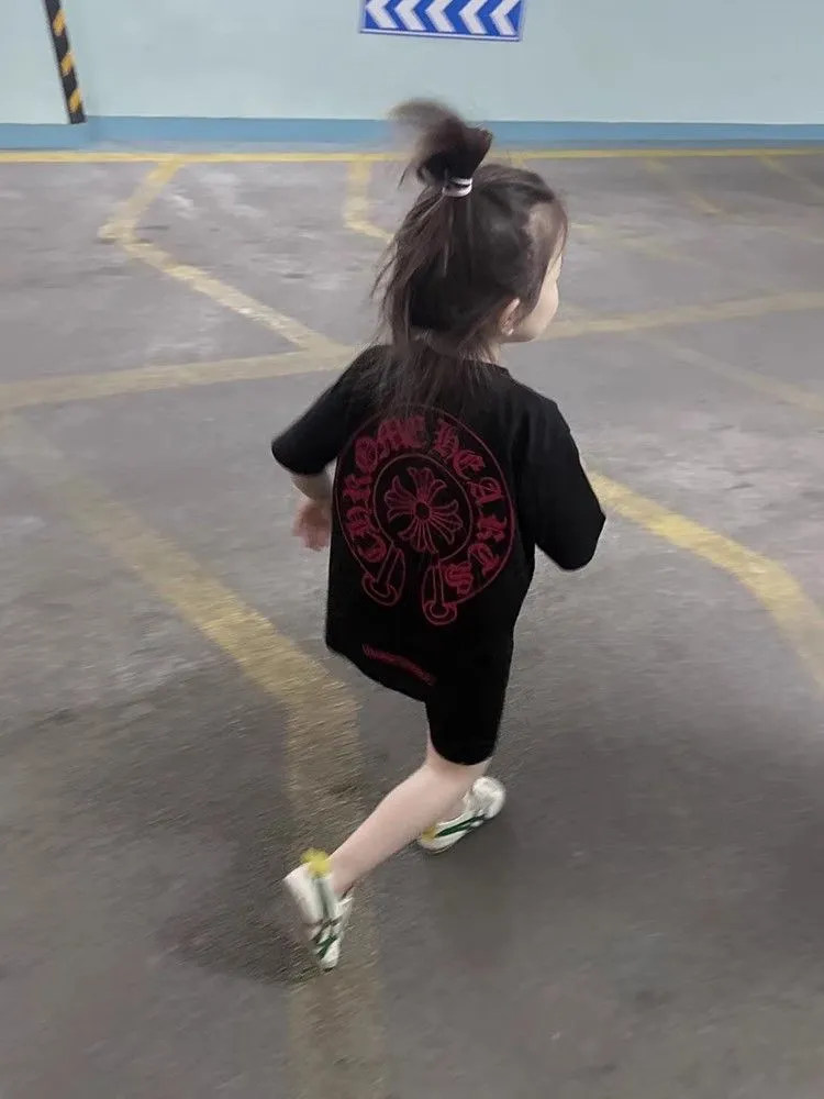 【90-160cm】コンフォート感抜群 可愛い プリント 合わせやすい 女の子 半袖 Ｔシャツ