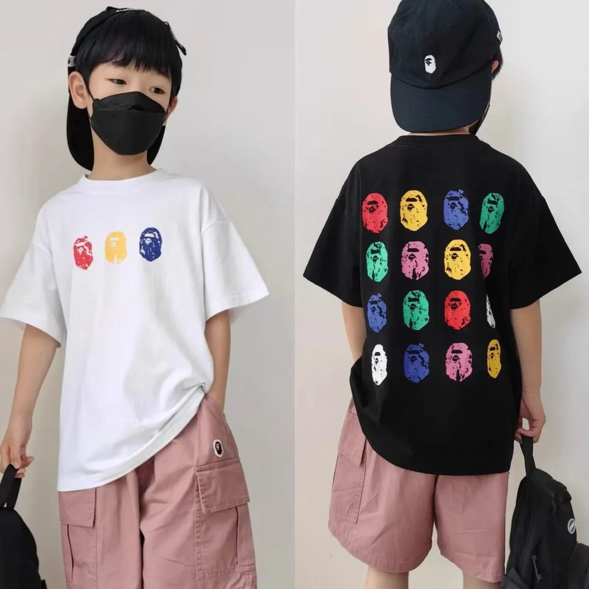 【90-160cm】コンフォート感抜群 爆売れ中 カッコイイ カジュアル  男の子 半袖 Ｔシャツ