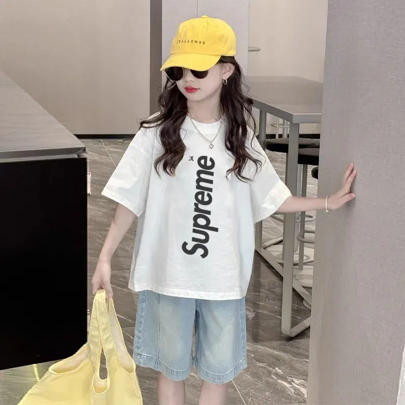 【90-160cm】人気爆発中 爆売れ中 アルファベット シンプル  女の子 半袖 Ｔシャツ