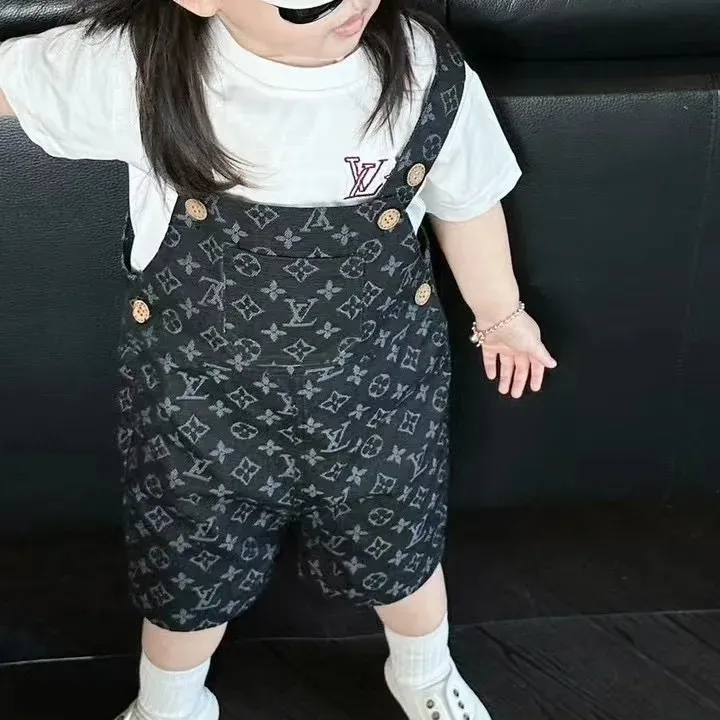 【80-120cm】トレンド感満点 おしゃれ 動きやすい カジュアル キッズ デニム サロペット