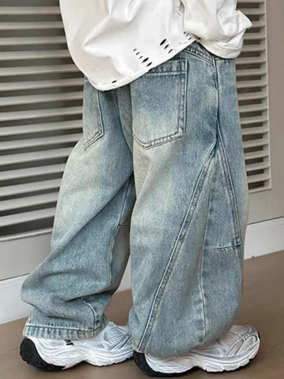 【100-150cm】話題沸騰中 売れ筋 カジュアル シンプル 動きやすさ抜群 男の子 デニムパンツ