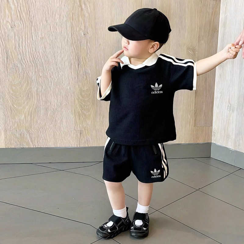 Bape kids Tシャツとショートパンツセット 90cm 重ね着風Tシャツ＆ショートパンツセット(130~160cm)(130cm