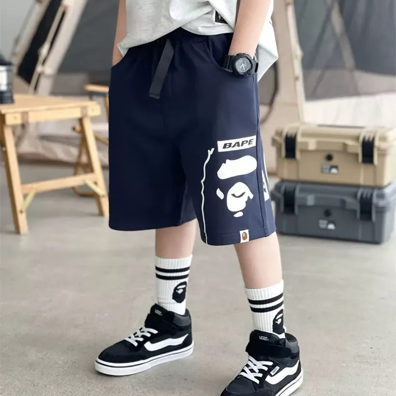 【110-160cm】超カッコイイ 気質満点 トレンド  カジュアル  ゆったり 男の子  ショートパンツ