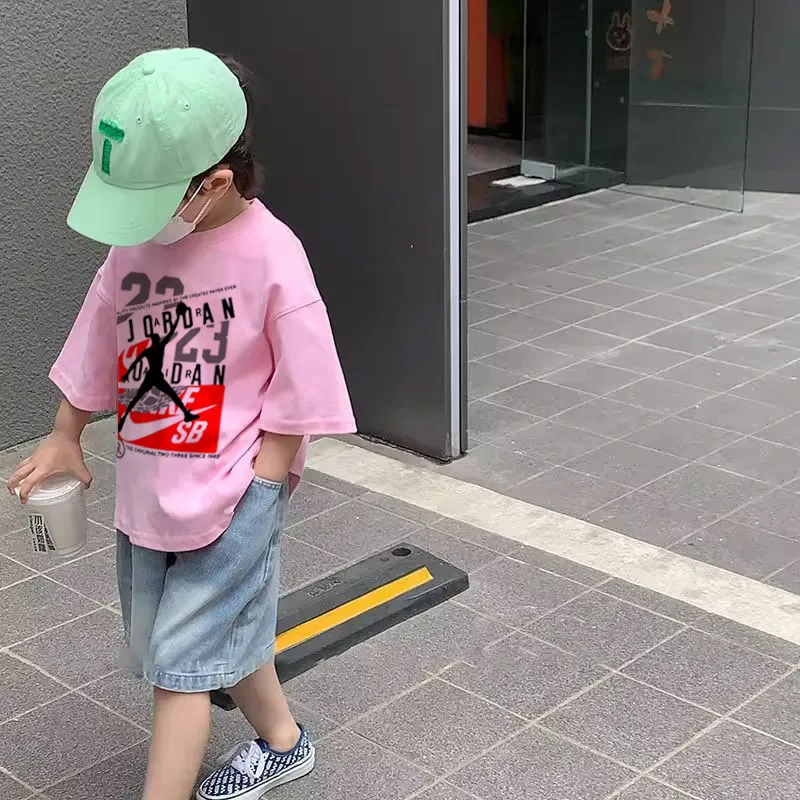 【90-160cm】着せやすい 人気上昇中 トレンド  ゆったり  合わせやすい 男の子 半袖 Ｔシャツ