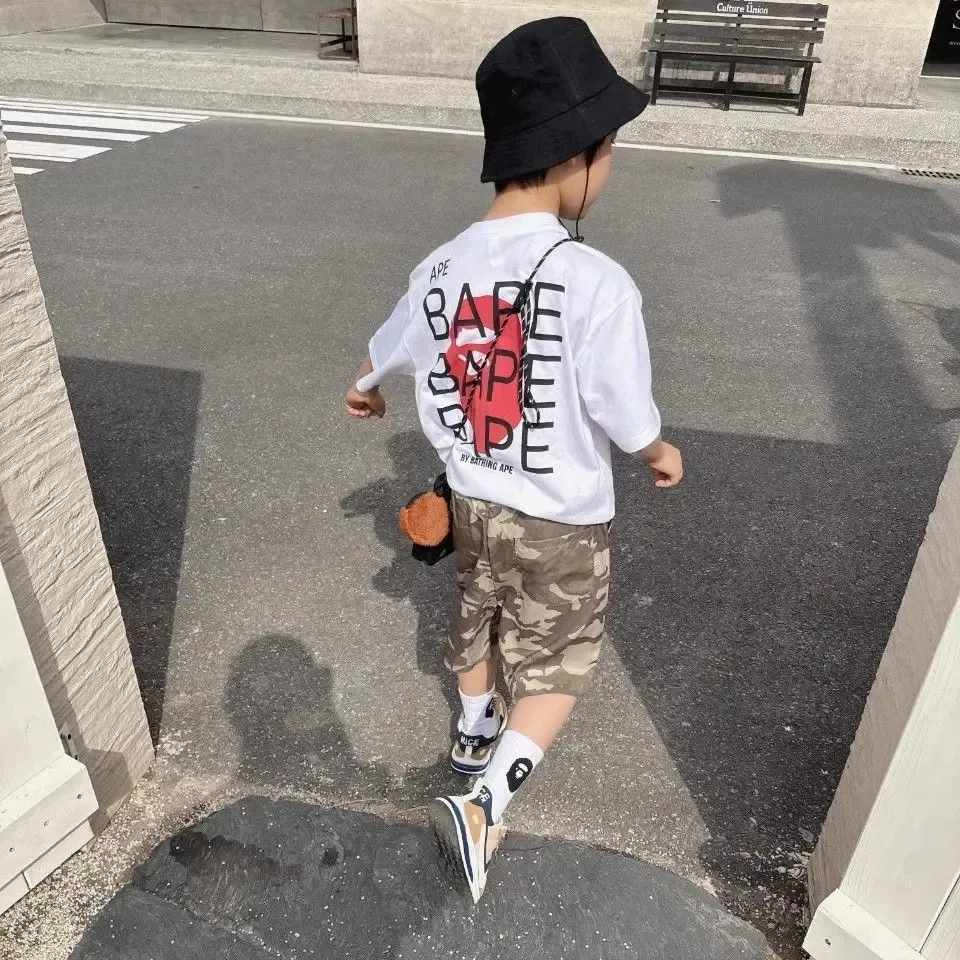 【90-160cm】売れ筋商品 絶対欲しい トレンド  カジュアル  ゆったり 男の子 半袖 Ｔシャツ