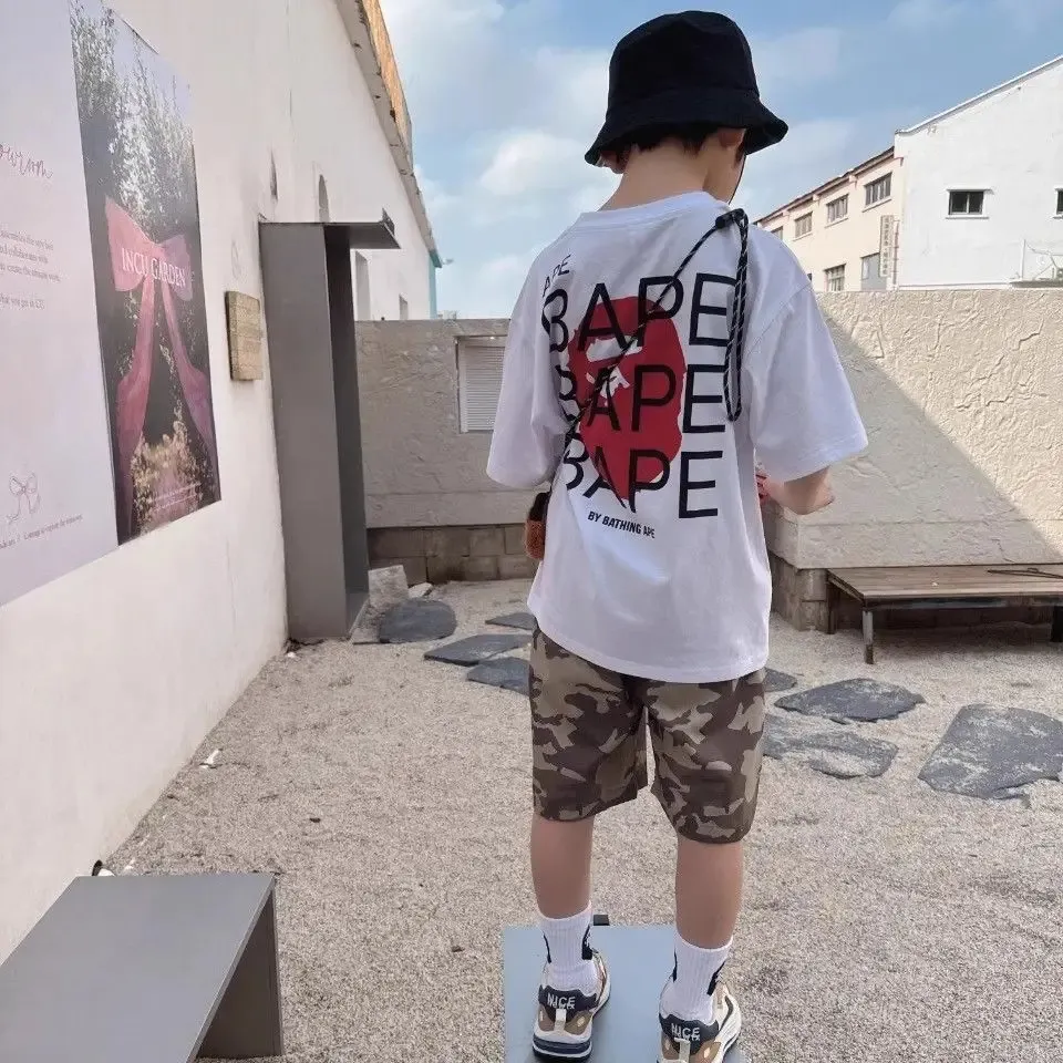 【90-160cm】売れ筋商品 絶対欲しい トレンド  カジュアル  ゆったり 男の子 半袖 Ｔシャツ