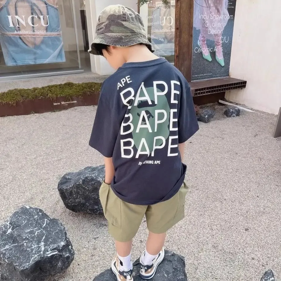 【90-160cm】売れ筋商品 絶対欲しい トレンド  カジュアル  ゆったり 男の子 半袖 Ｔシャツ