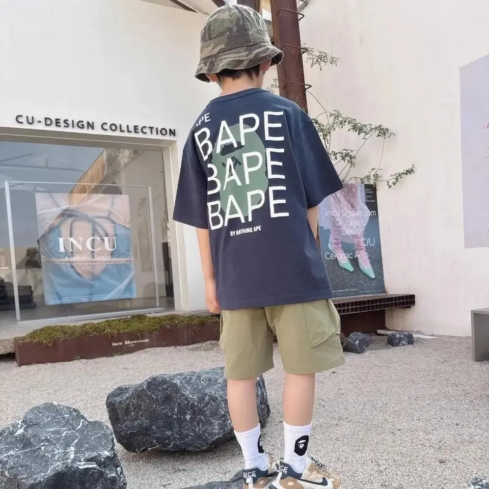 【90-160cm】売れ筋商品 絶対欲しい トレンド  カジュアル  ゆったり 男の子 半袖 Ｔシャツ