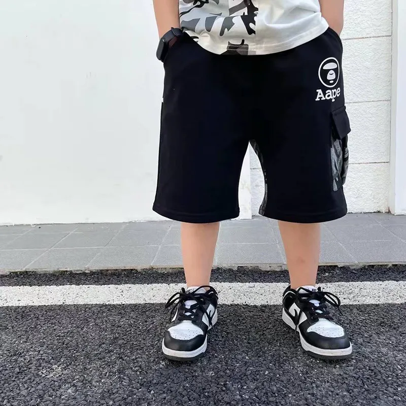 【100-160cm】超カッコイイ 絶対欲しい トレンド  ファッション  ゆったり 男の子 ショートパンツ