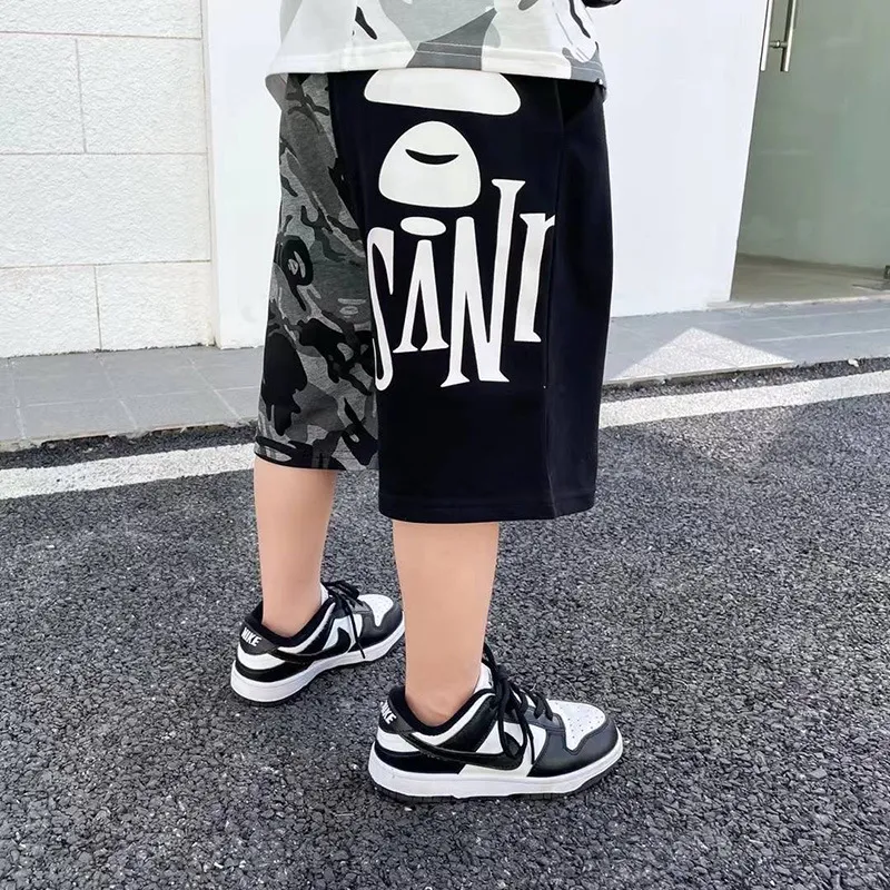 【100-160cm】超カッコイイ 絶対欲しい トレンド  ファッション  ゆったり 男の子 ショートパンツ