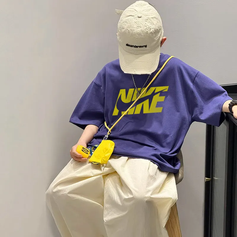 【90-160cm】絶対カッコイイ 人気上昇中 トレンド  ゆったり  品質満点 男の子 半袖 Ｔシャツ