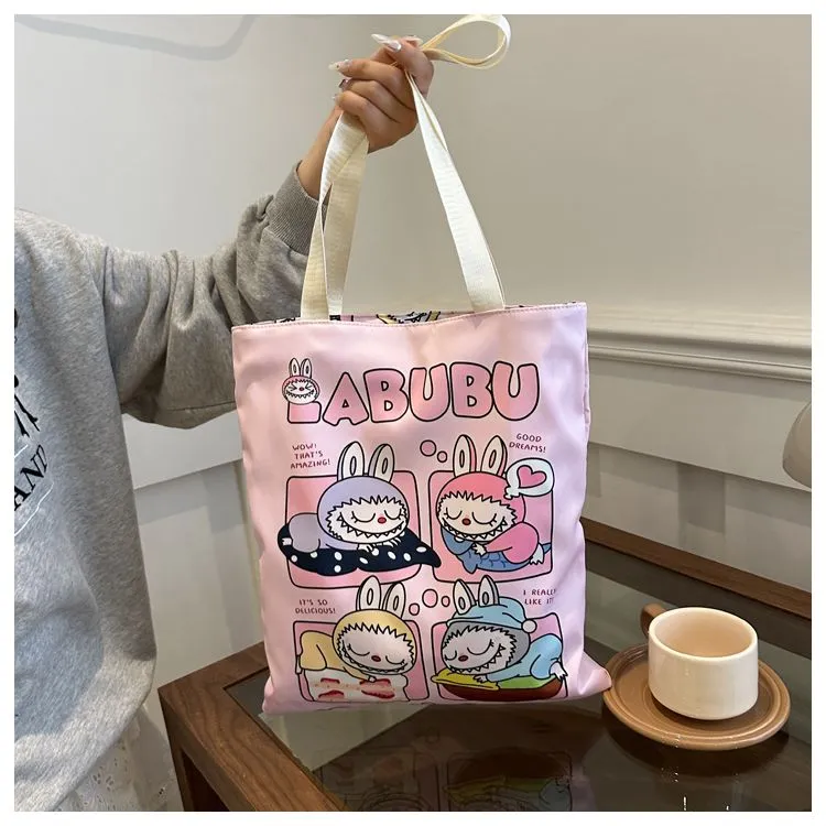 【激安1円！！】限定デザイン おしゃれ キャラクター Labubu ポーチ 小物入れ キャンバス バッグ