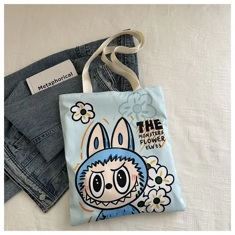 【激安1円！！】限定デザイン おしゃれ キャラクター Labubu ポーチ 小物入れ キャンバス バッグ