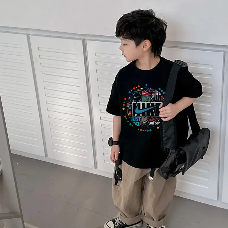 【90-160cm】人気上昇中 カッコイイ トレンド  品質いい  着心地良い 男の子  半袖 Ｔシャツ