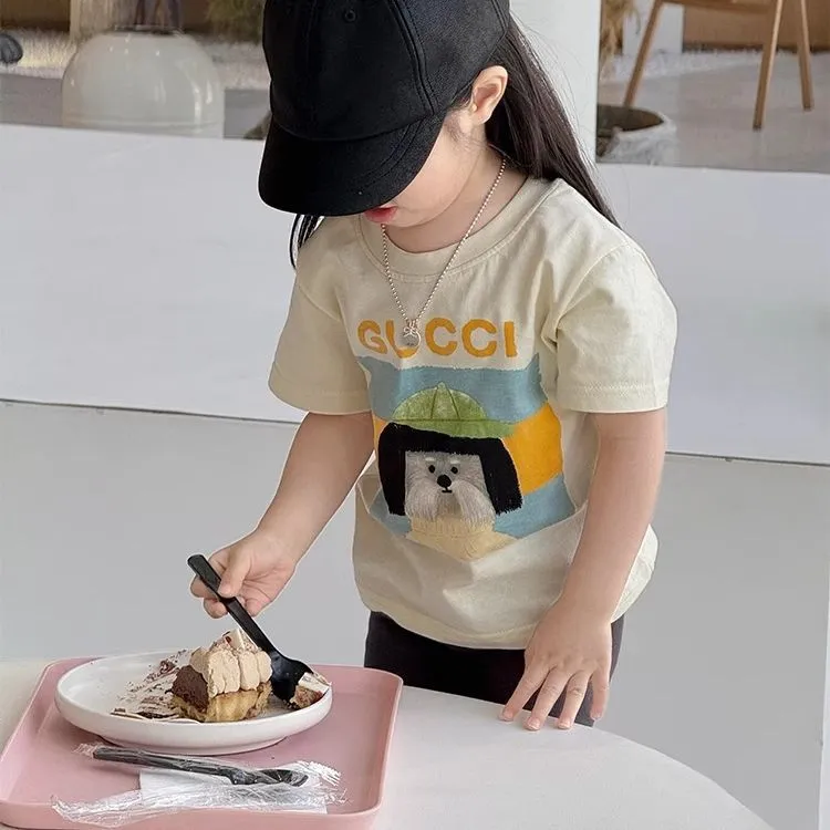 【90-160cm】かわいい 高品質 トレンド  着回し力抜群  着心地良い 女の子  半袖 Ｔシャツ