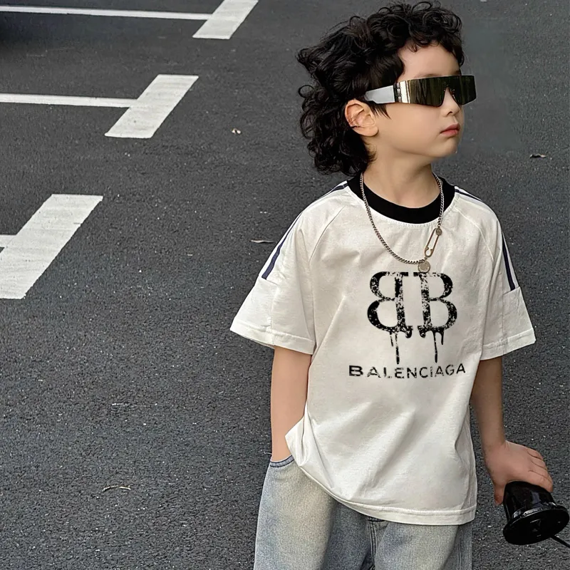 【100-150cm】デザイン満点 大人気 ストリート クール カジュアル 男の子 半袖 Ｔシャツ