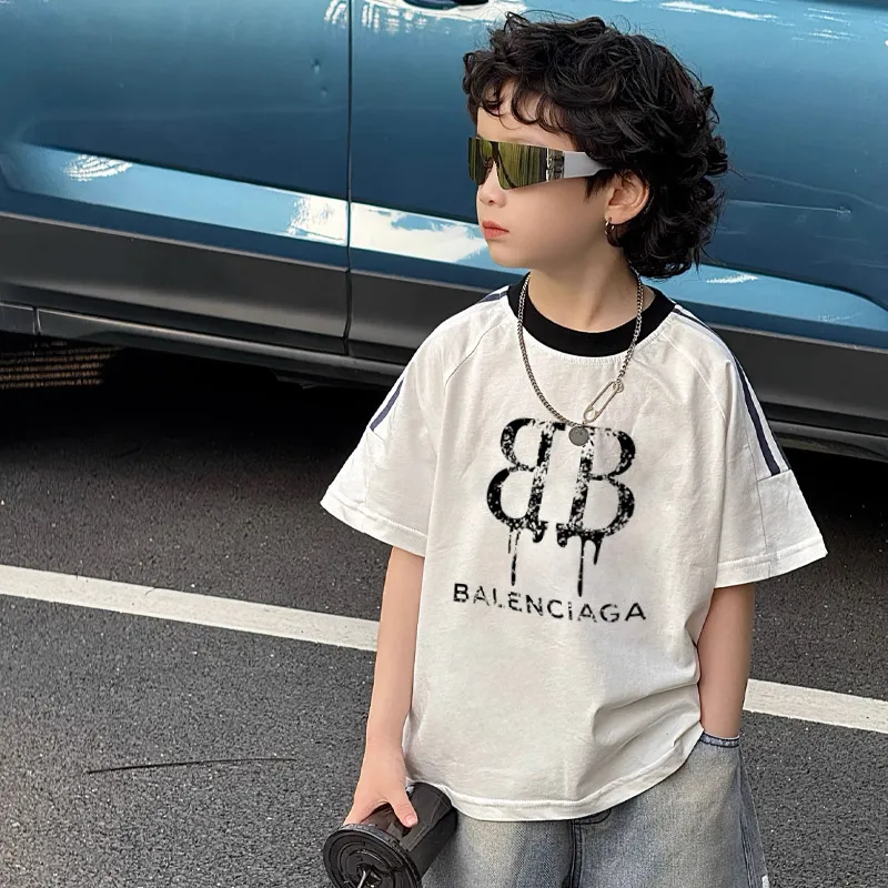 【100-150cm】デザイン満点 大人気 ストリート クール カジュアル 男の子 半袖 Ｔシャツ