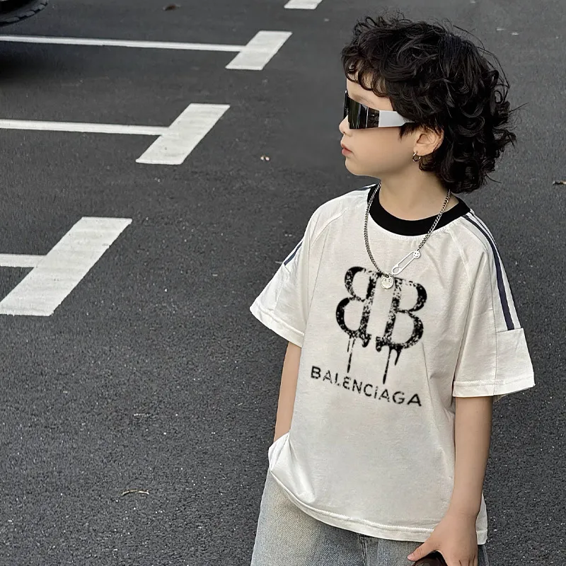 【100-150cm】デザイン満点 大人気 ストリート クール カジュアル 男の子 半袖 Ｔシャツ