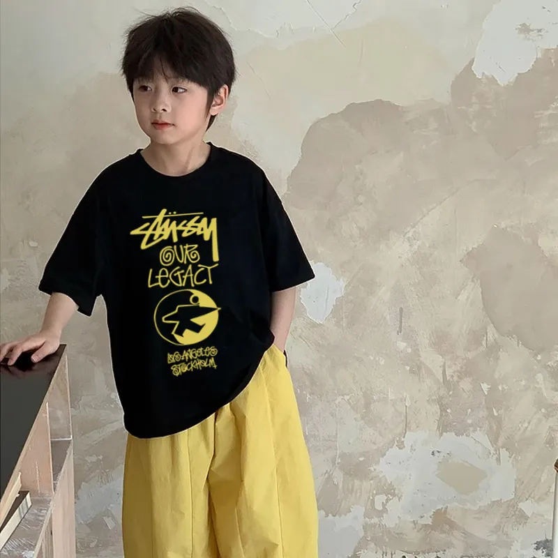 【90-160cm】着回し力抜群 カッコイイ 気質満点  ストリート 男の子 半袖 Ｔシャツ
