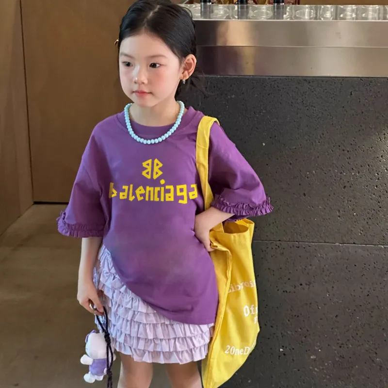 【90-160cm】見逃し厳禁 デザイン満点 定番 おすすめ  女の子  半袖 Ｔシャツ